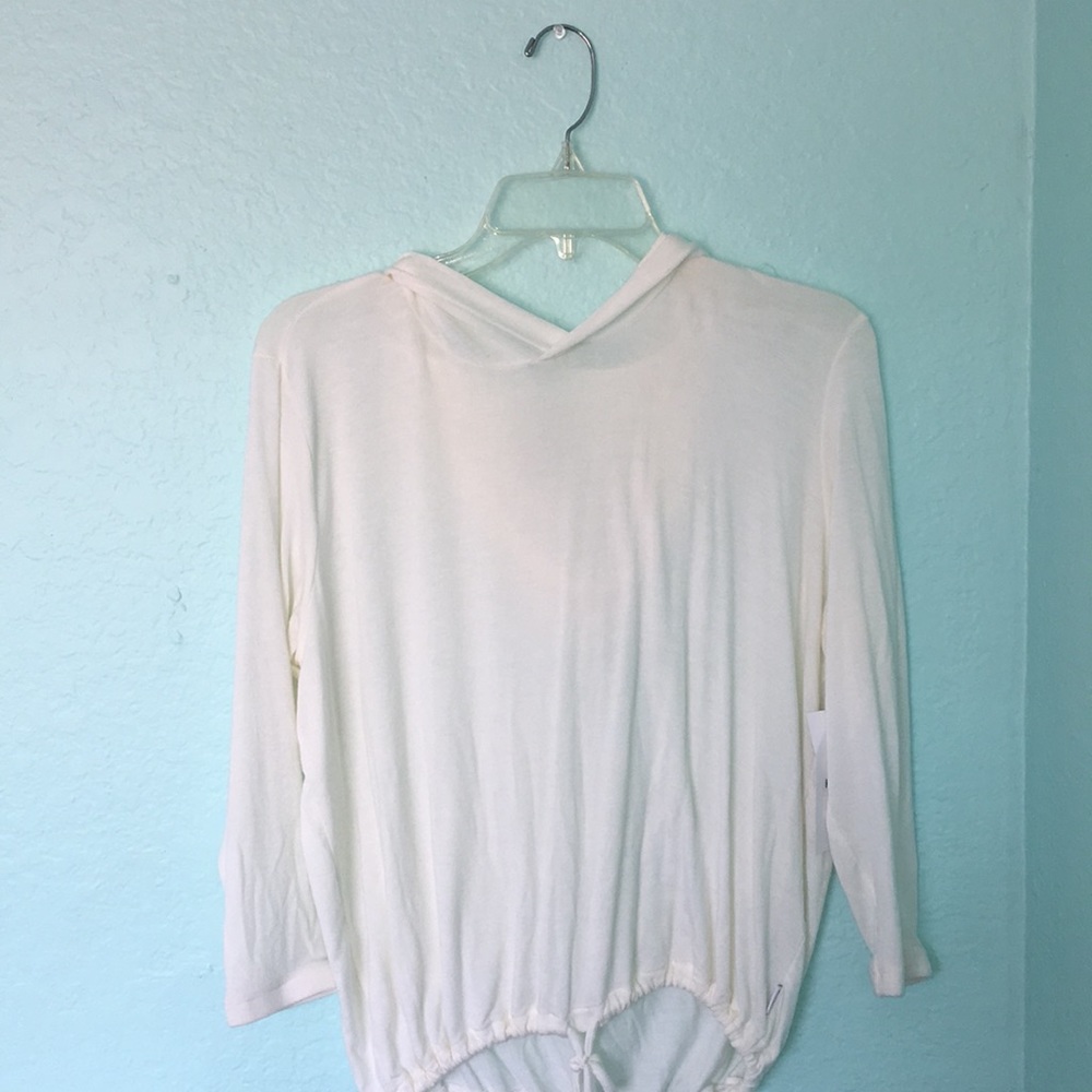 RVCA hoodie (cream/white)